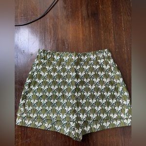 Printed Maje skort with pockets